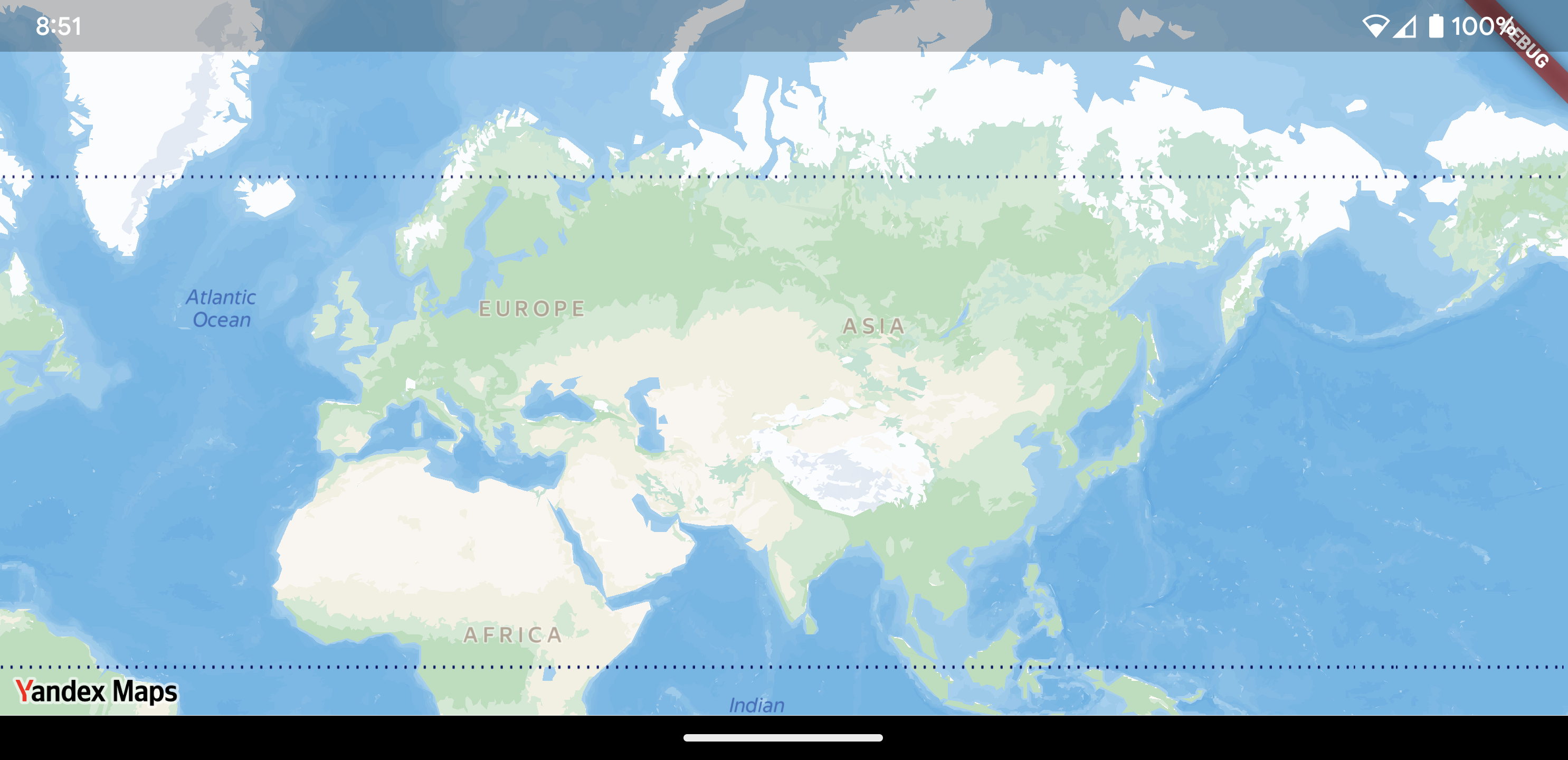 Map with the smallest zoom