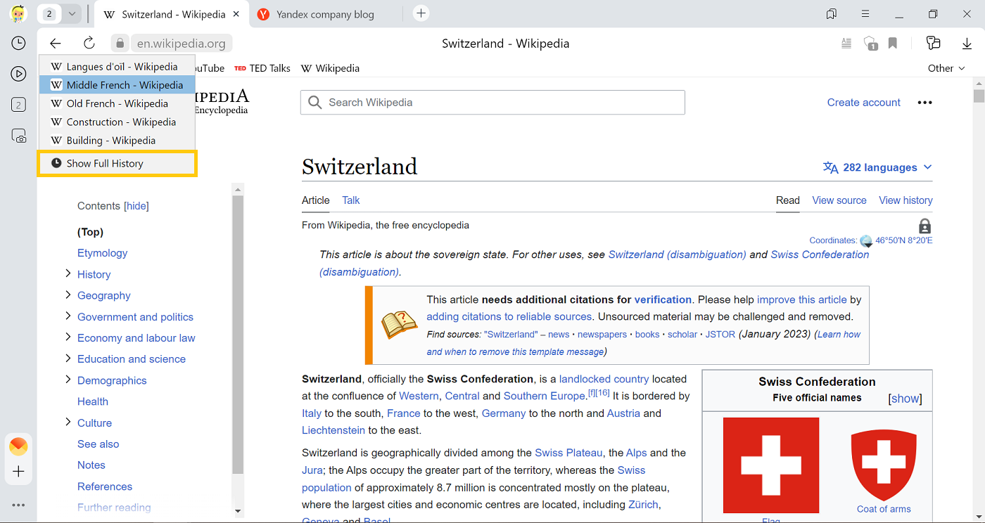 History | Browser