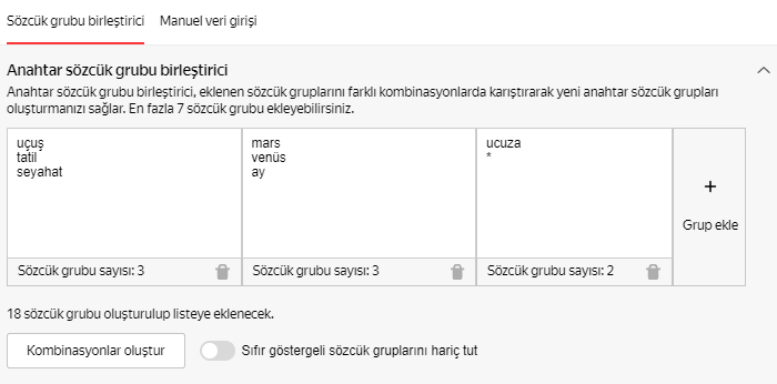 Sözcük grubu birleştiricisi