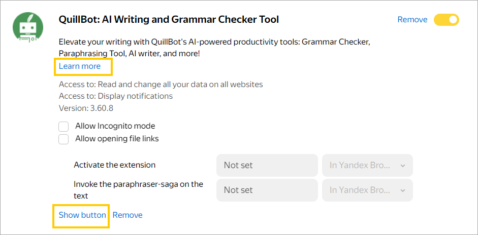 Browser Extensions Yandex Tasks Browser Extensions Yandex Tasks